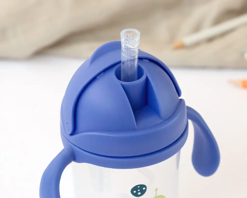 Taza con pajita Alien Azul Step 3 - Kiokids