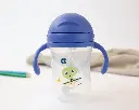 Taza con pajita Alien Azul Step 3 - Kiokids