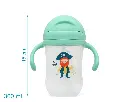 Taza con pajita Pirata Verde Step 3 - Kiokids