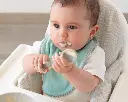 Set Baberos + cuchara Kiokids - Salvia