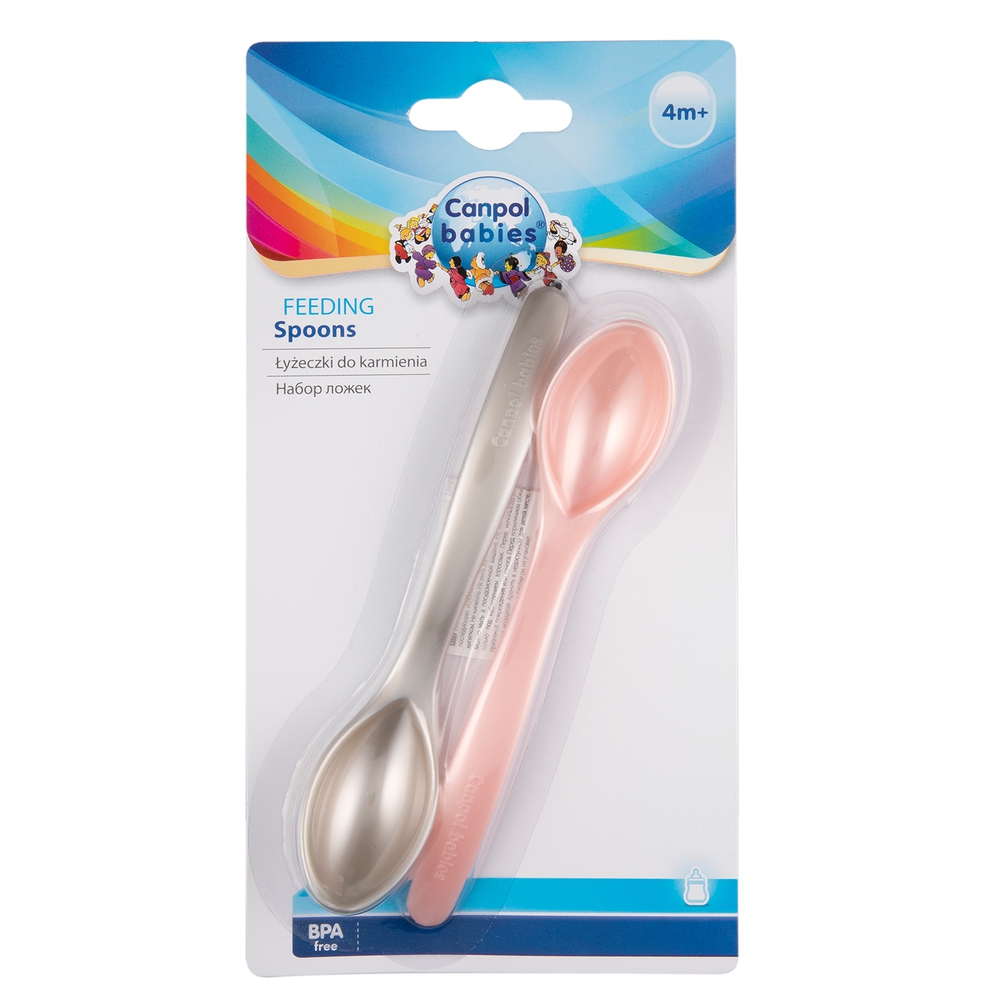  2 Cucharas - Canpol Babies Rosa
