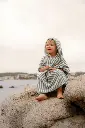 Poncho de Playa Rayas Verdes