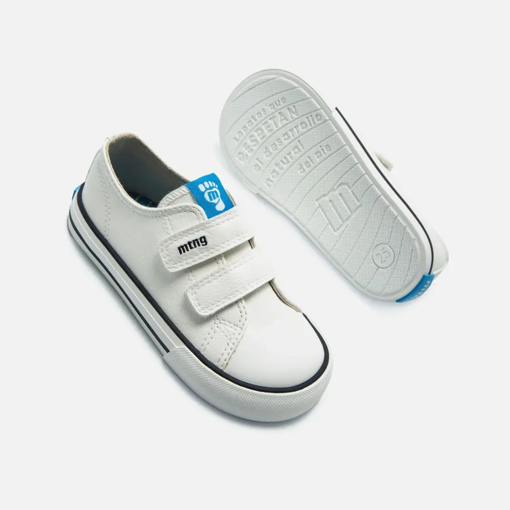 Zapatillas Mustang respetuosas - Free Baby Blanco