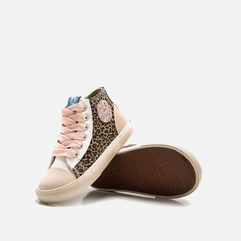 Zapatillas altas Mustang Free respetuosas - Leopardo