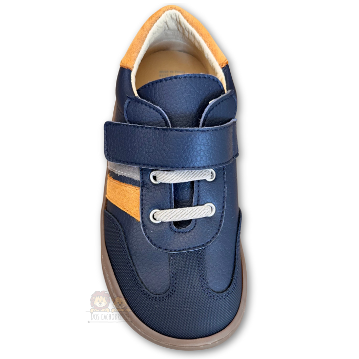 Zapatillas respetuosas Andanines - Marino/Mostaza