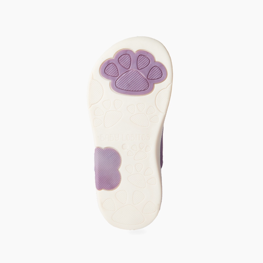 Deportiva respetuosa Baby Lobitos - Grip Morado