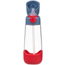 Botella Tritán con Pajita 600ml BBOX Azul