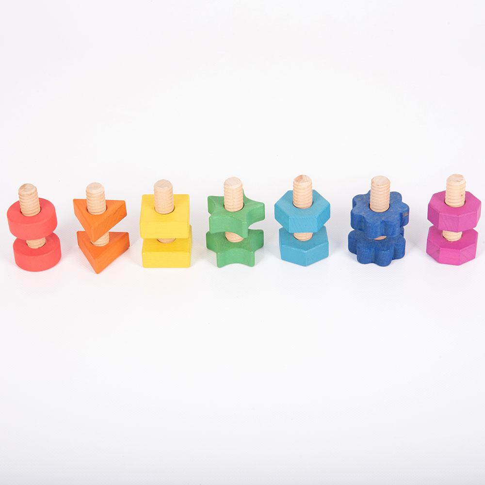 Set de tornillos y tuercas de madera - Tickit