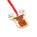 Adorno Punto Cruz DIY Navidad