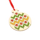 Adorno Punto Cruz DIY Navidad
