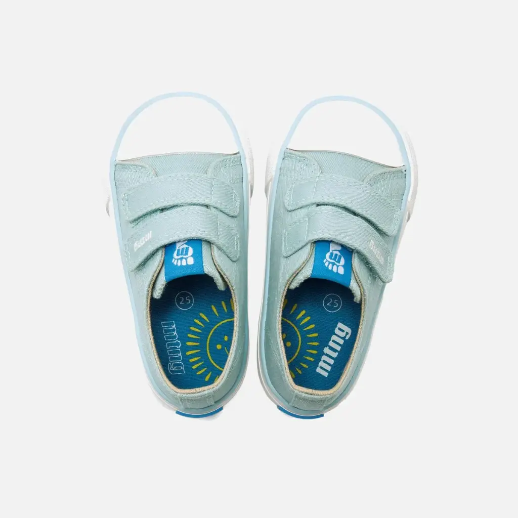 Zapatillas Mustang respetuosas - Lona azul baby