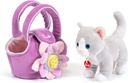Gatito en bolsa morada