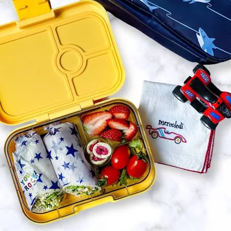 Yumbox - 4 compartimentos - Yellow+Shark