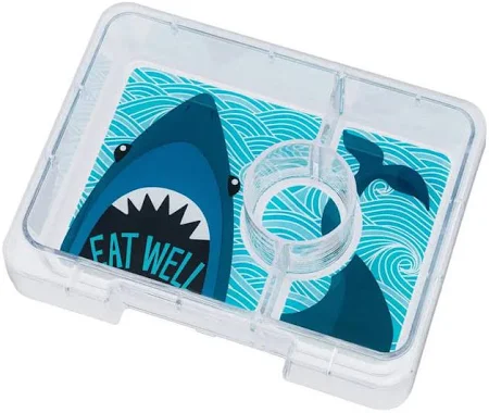 Yumbox - 4 compartimentos - Yellow+Shark