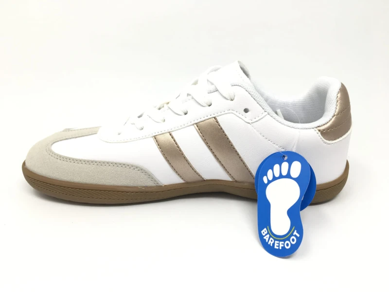 Zapatillas barefoot Adulto - Blanco/Gold