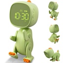 Mary's reloj despertador robo-dino verde