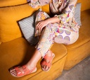 Sandalia Barefoot - Suede Coral Coqueflex