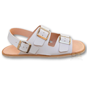 Sandalia Barefoot - Piel Blanca Coqueflex