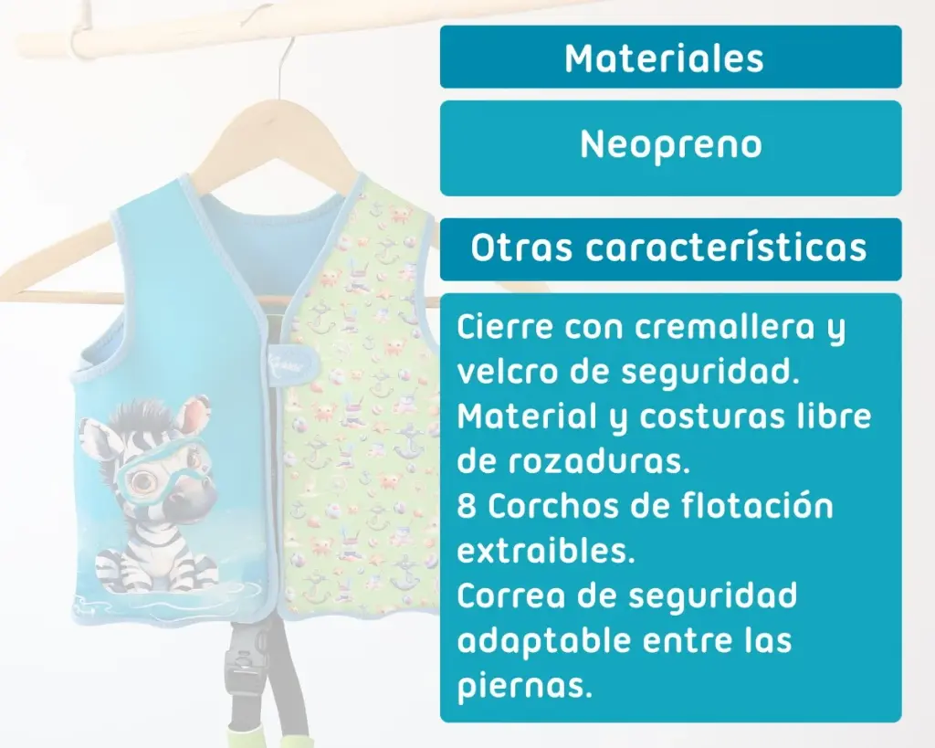 Chaleco Flotador Pinguino-Cebra - Kiokids