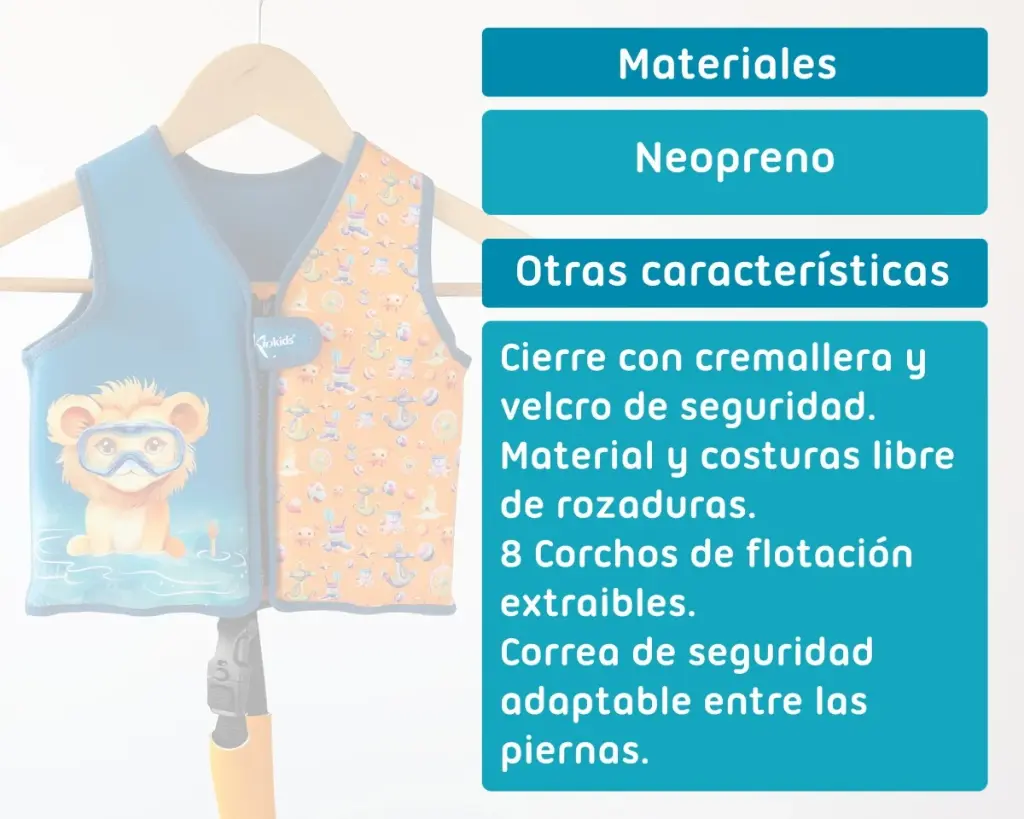 Chaleco Flotador León - Kiokids
