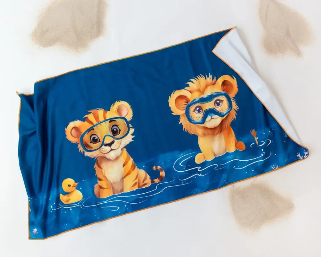 Toalla Playa Microfibra Kiokids - León