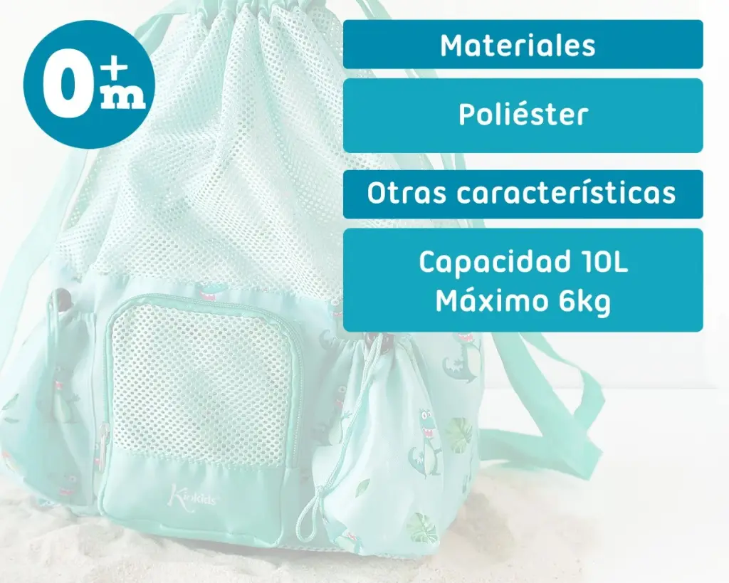 Bolso de Playa con Rejilla Cocodrilos - Kiokids
