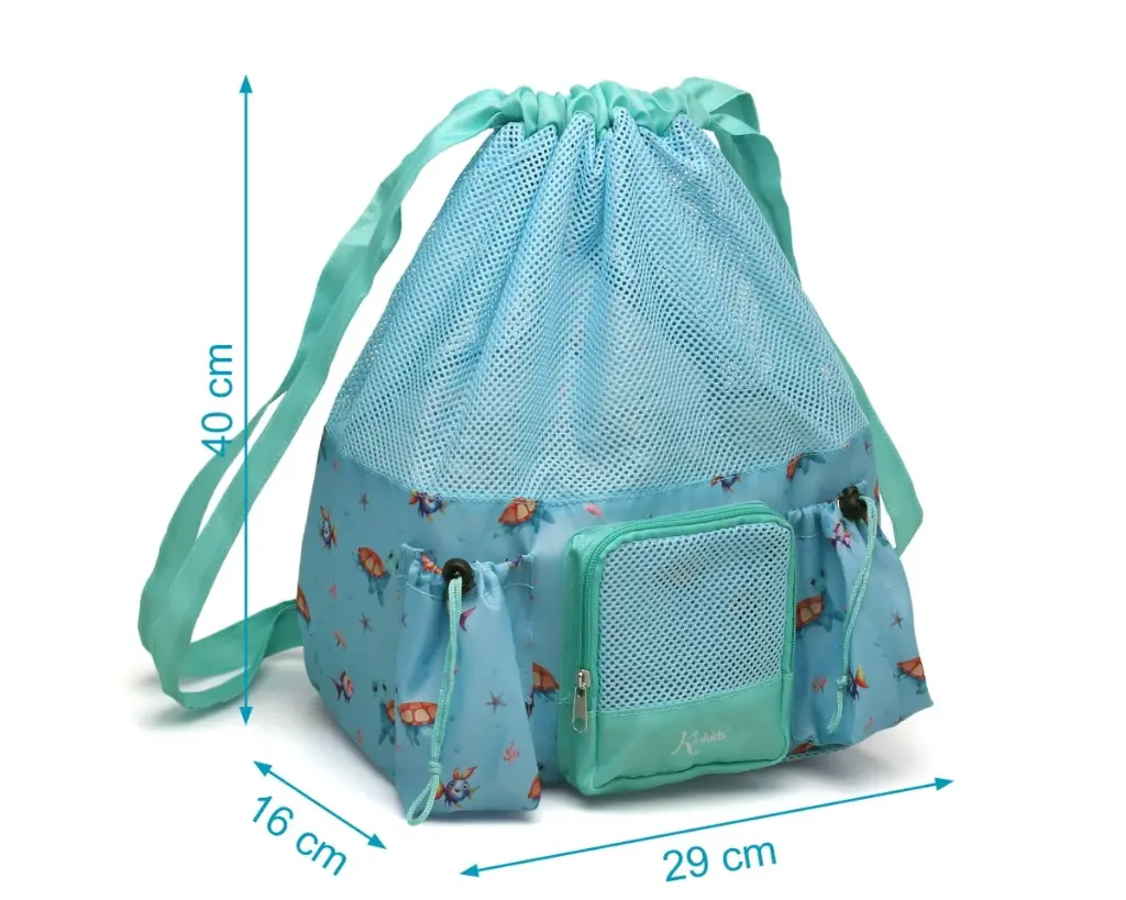 Bolso de Playa con Rejilla Tortugas - Kiokids