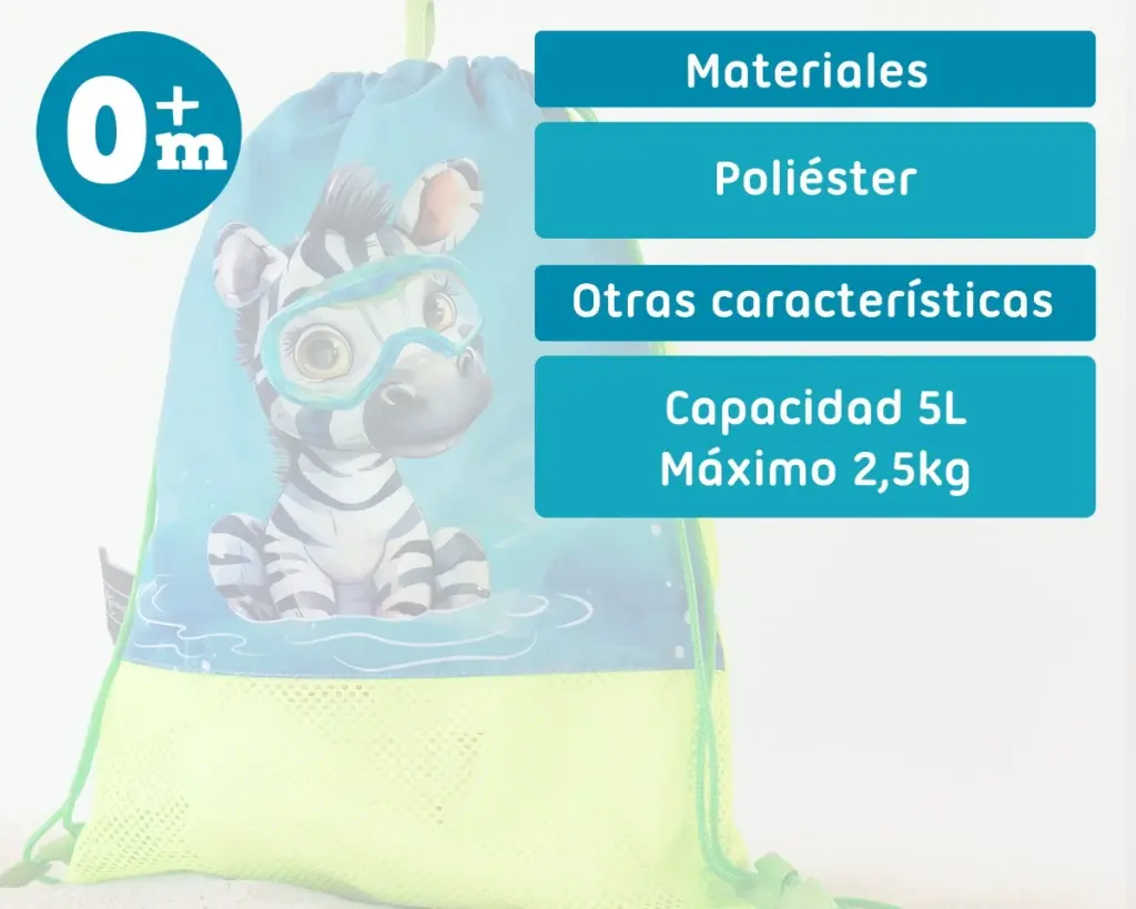 Mochila antiarena Cebra - Kiokids