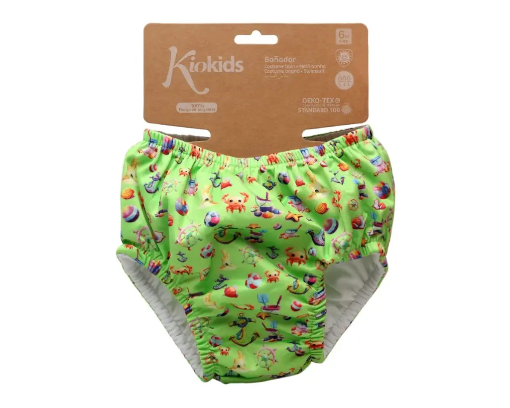 Bañador pañal Verde - Kiokids