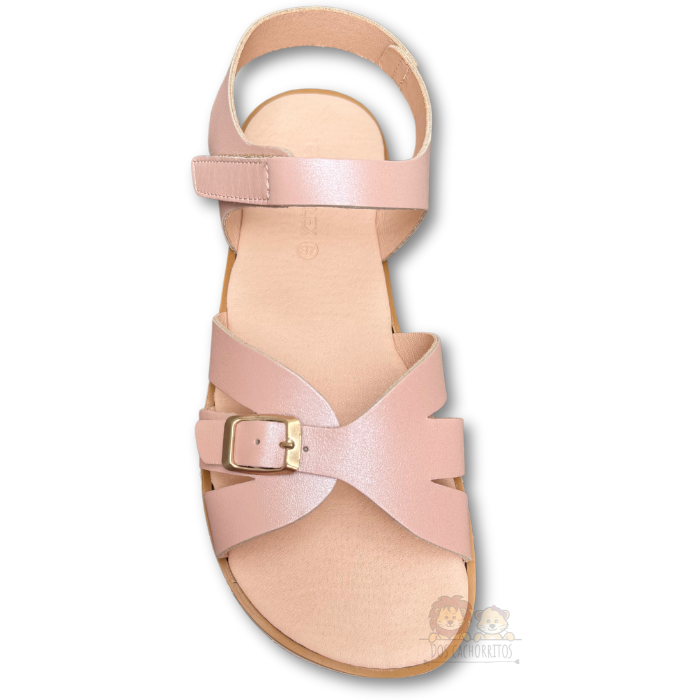 Coqueflex - Sandalia Nacar Rosa Hebilla