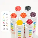 Rotuladores lavables con punta redonda (6 colores)