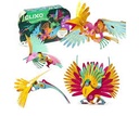 Clixo - Tropical Birds - 22 pzas