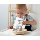 Plato Bambú+ Cubiertos de silicona Gris - Kiokids 