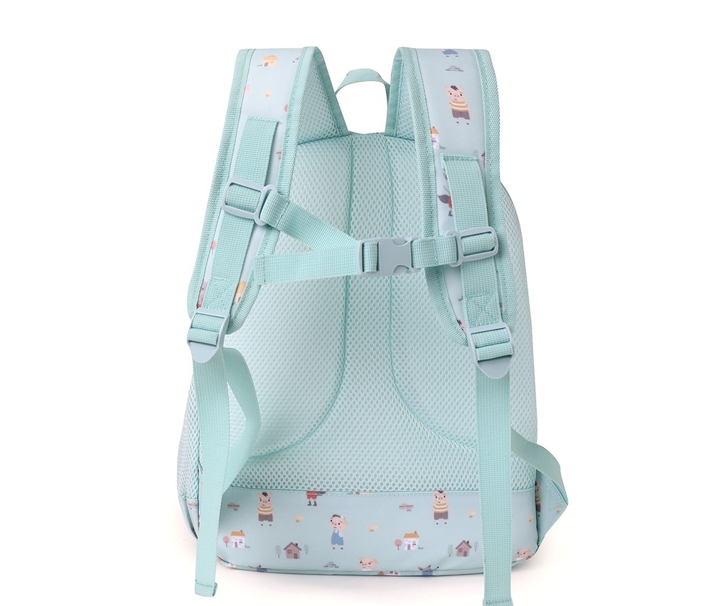 Mochila Escolar The Three Little Pigs + Llavero