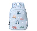 Mochila Escolar City Cars + Llavero