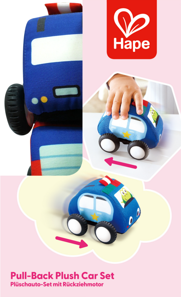 Set Manta + Coches de Peluche - Hape