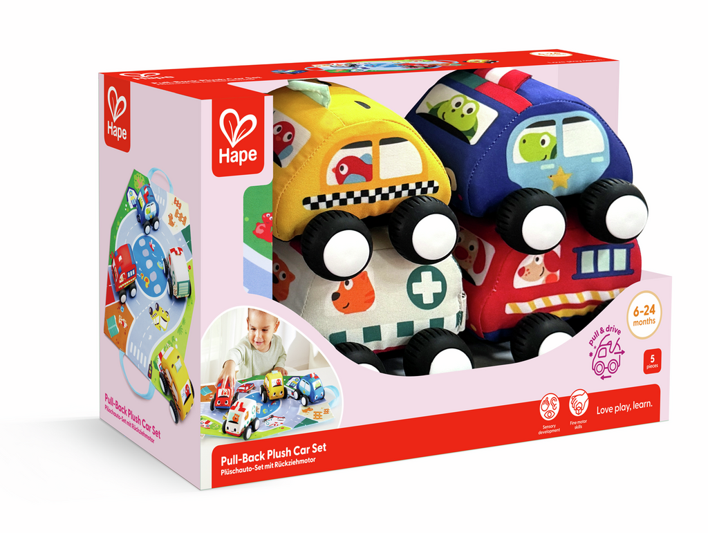 Set Manta + Coches de Peluche - Hape