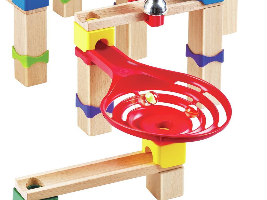 Hape Marble Run Race Track E1101 – Circuito de canicas de madera (81 pzas)
