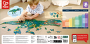 Puzzle de suelo brillante Dinos - Hape