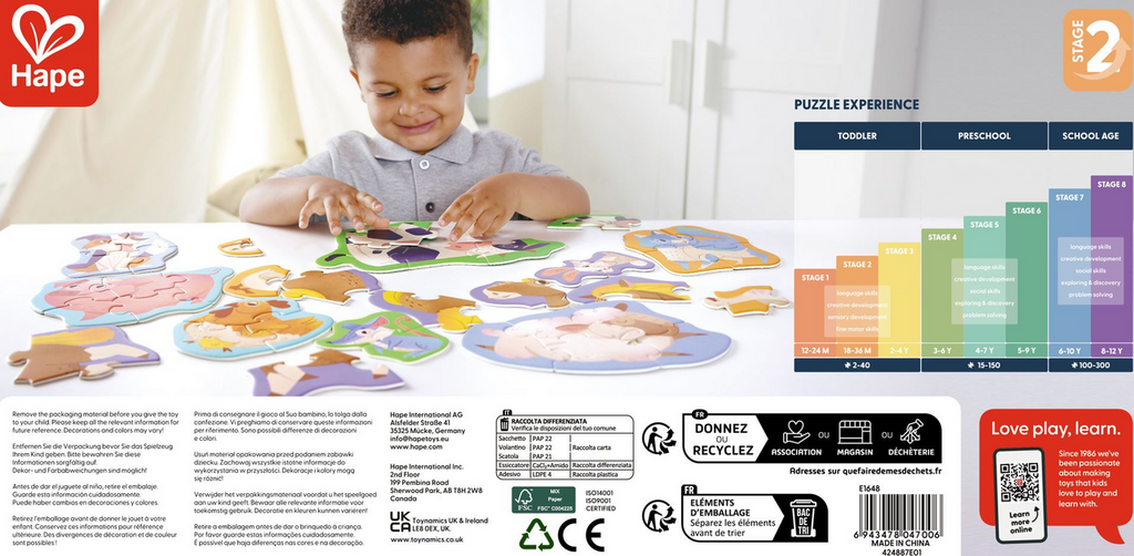 Puzzle amigos de la granja - Hape