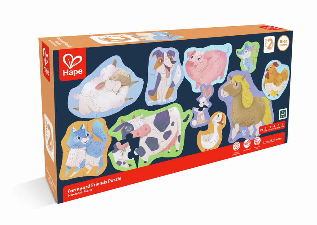 Puzzle amigos del bosque - Hape