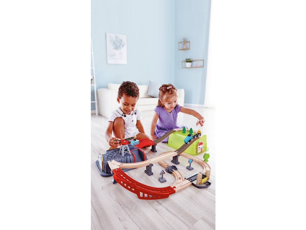 Juego de Bloques de Construcción Ferrocarril - Hape 