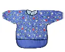 Babero impermeable con mangas Kiokids - Azul