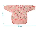 Babero impermeable con mangas Kiokids - Rosa