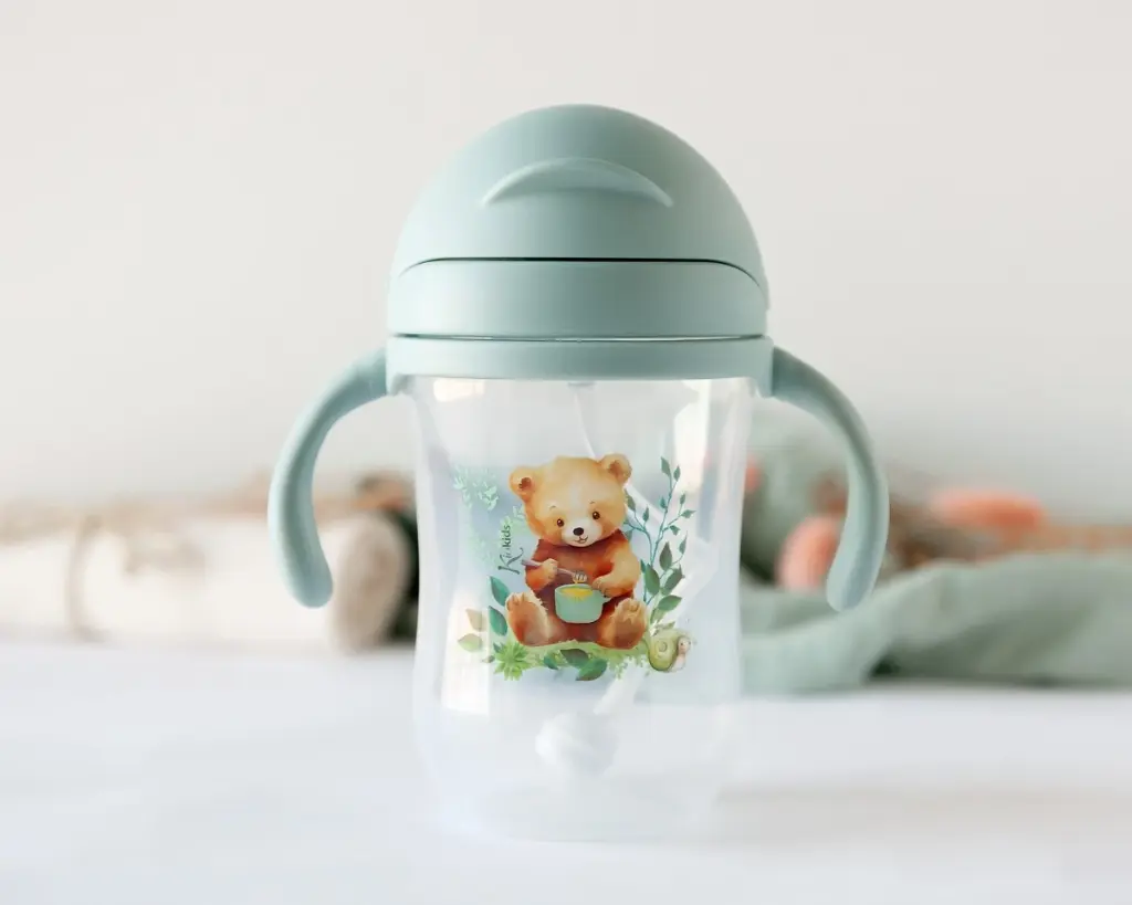 Taza con pajita Oso Sage Step 3 - Kiokids