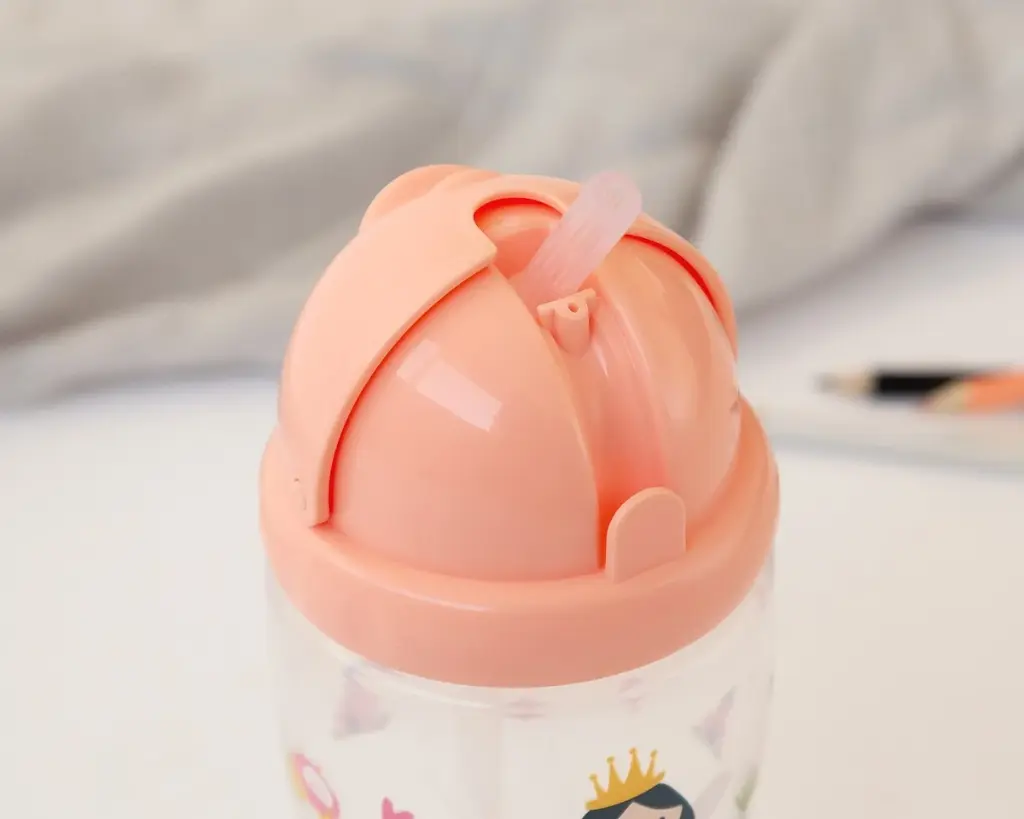 Botella infantil tritán 350ml Kiokids - Rosa