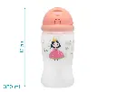 Botella infantil tritán 350ml Kiokids - Rosa