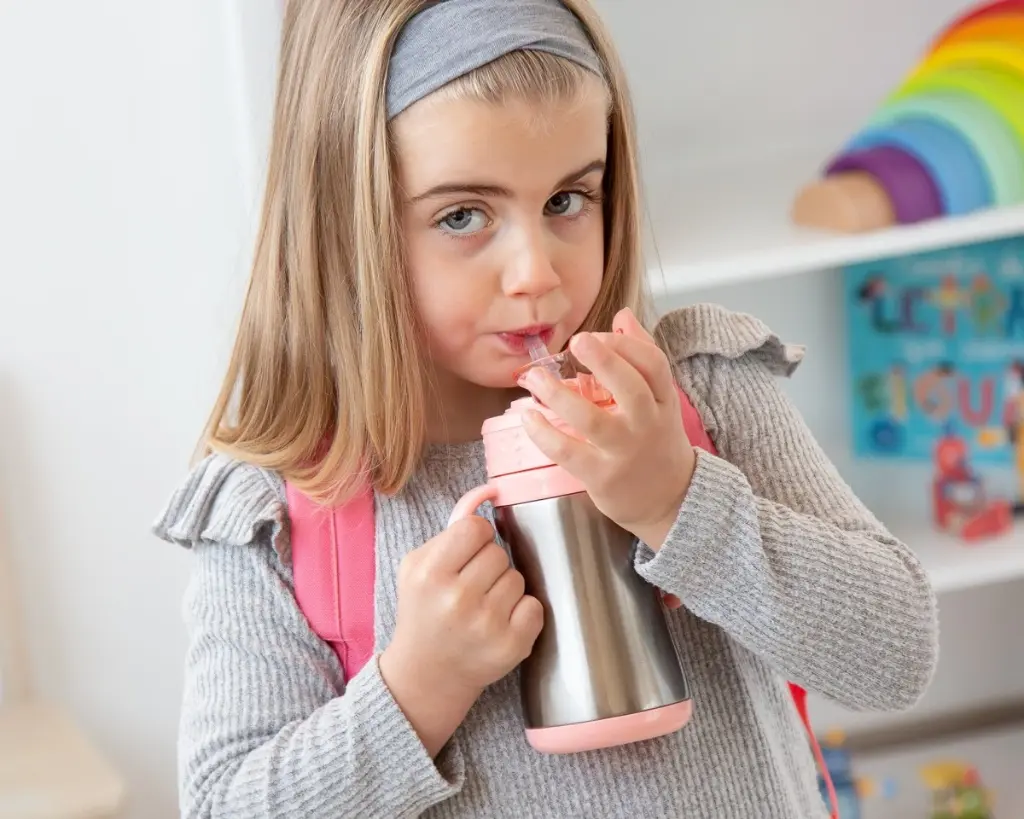 Botella termica con asas Kiokids - Unicornio