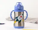 Botella termica con asas Kiokids - Cohetes