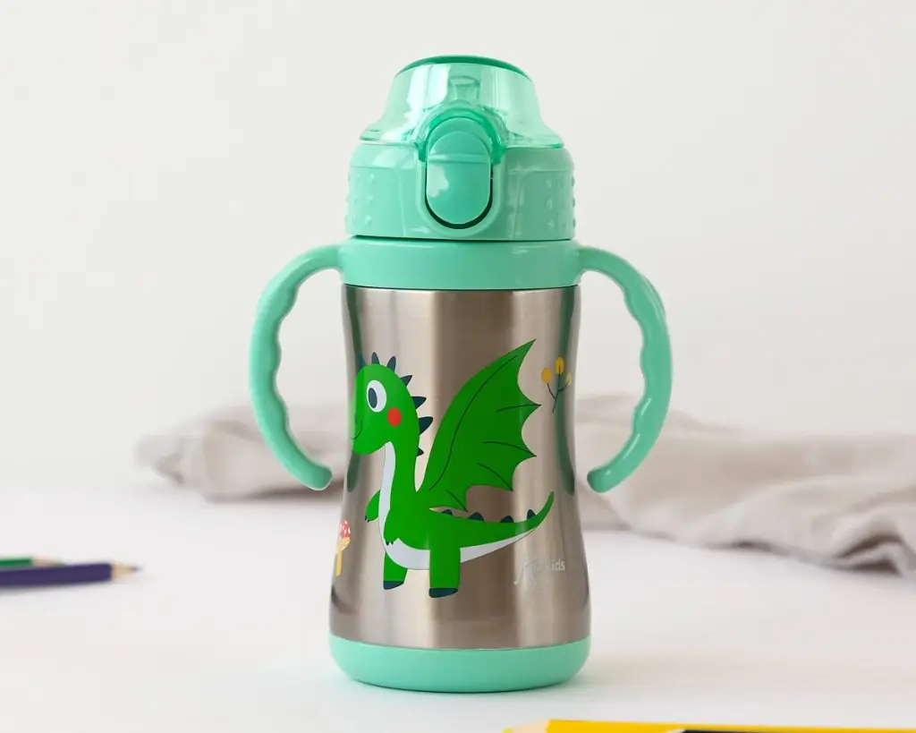 Botella termica con asas Kiokids - Dragón